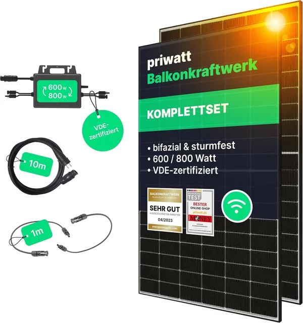 priwatt priBalcony Duo Balkonkraftwerk